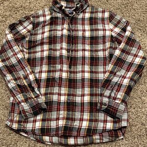 Plaid Button-Up Shirt